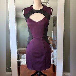 Forever 21 purple and black mini dress